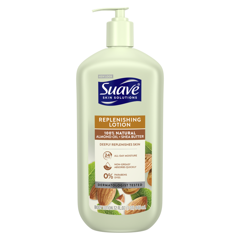 Replenishing Lotion with 100 Natural Almond Oil + Shea Butter Suave
