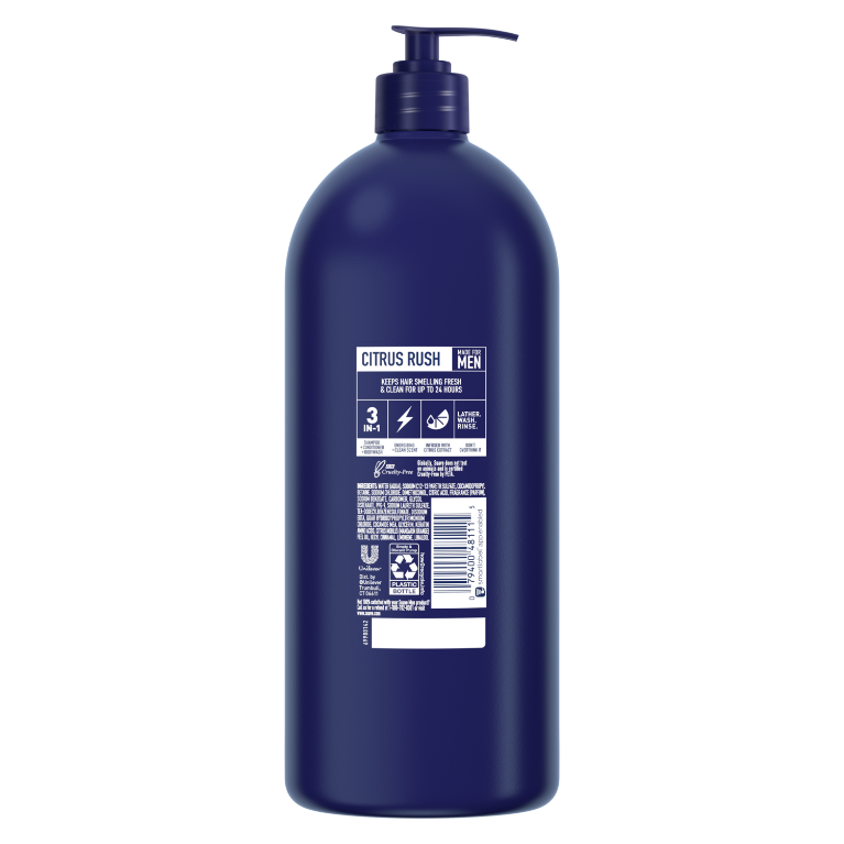 
                  
                    Men's Citrus Rush 3-in-1 Shampoo, Conditioner, &  Body Wash
                  
                