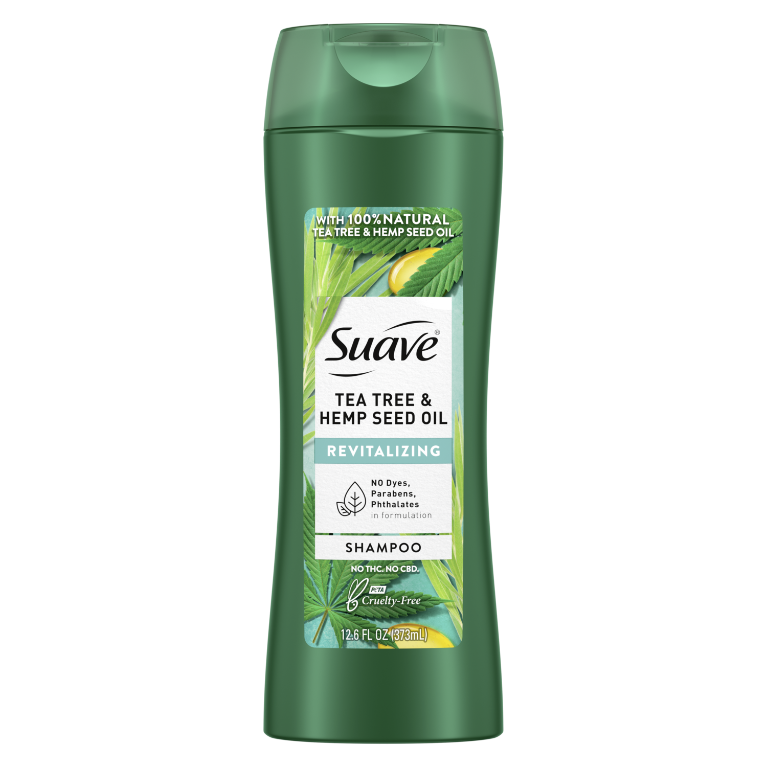 Tea Tree Hemp Seed Oil Revitalizing Shampoo Suave Suave