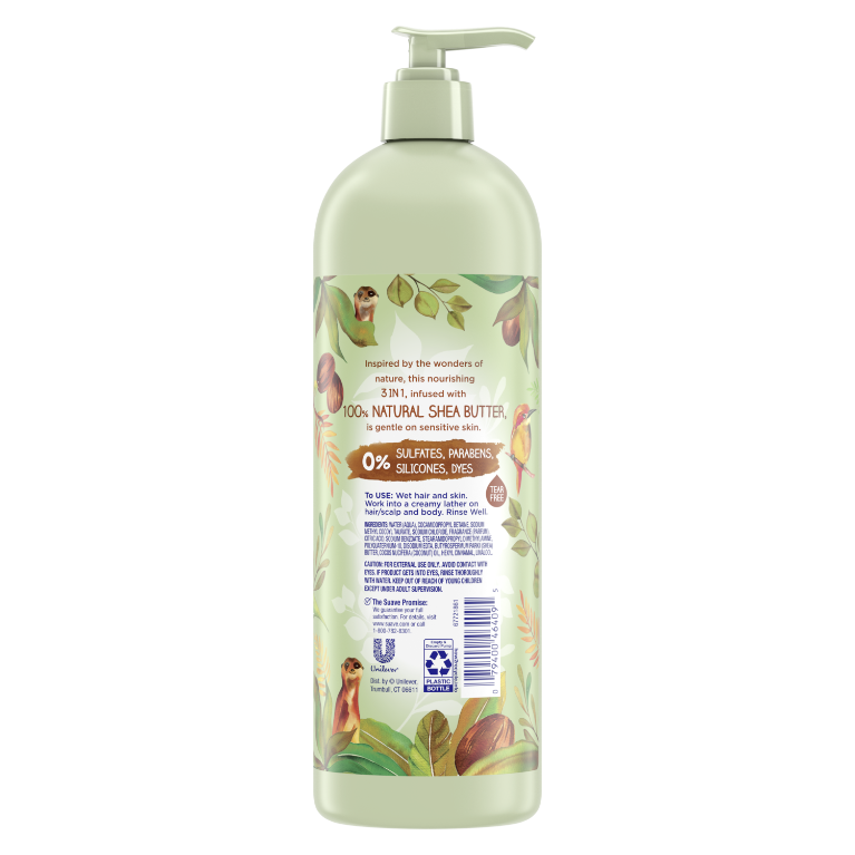 
                  
                    3-in-1 Shampoo with 100% Natural Shea Butter
                  
                