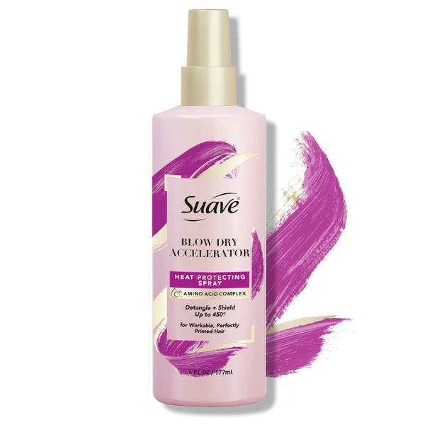 Blow Dry Accelerator Heat Protecting Spray Suave Suave Brands Co