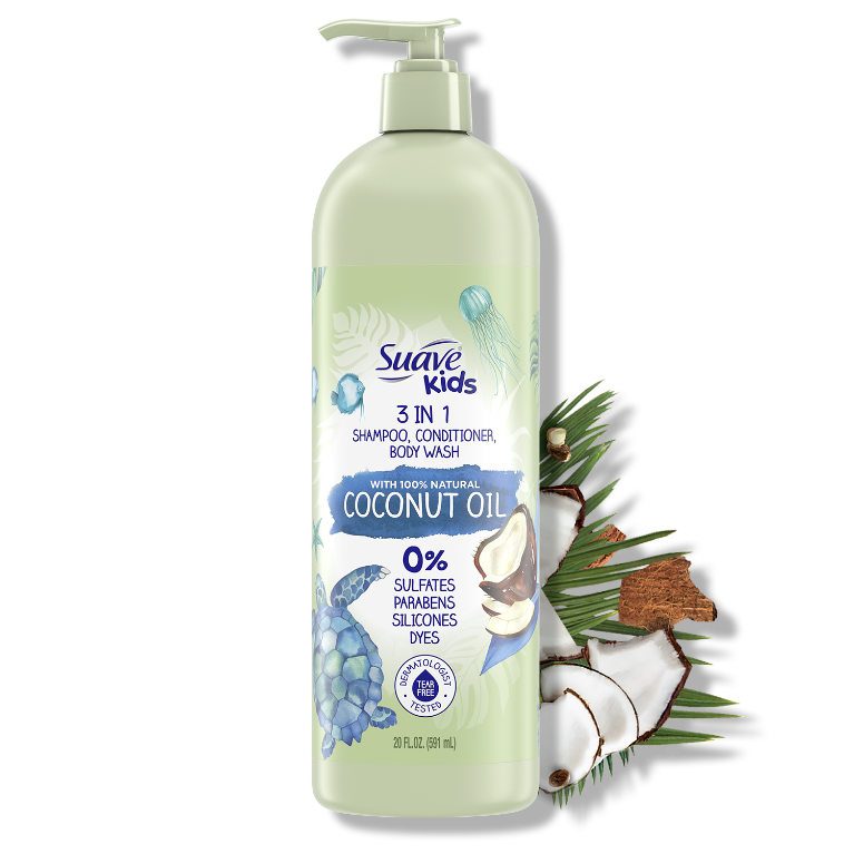 3-in-1 Shampoo with 100% Natural Coconut Oil