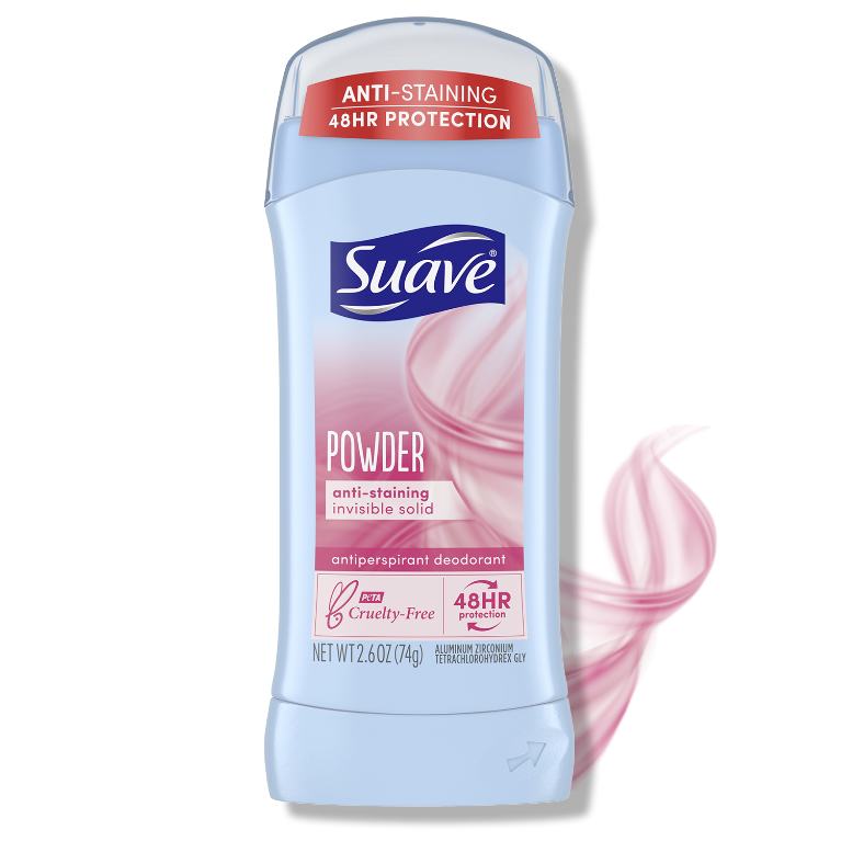 Solid Powder Powder Invisible Solid Antiperspirant Deodorant Stick | Suave® – Suave ...