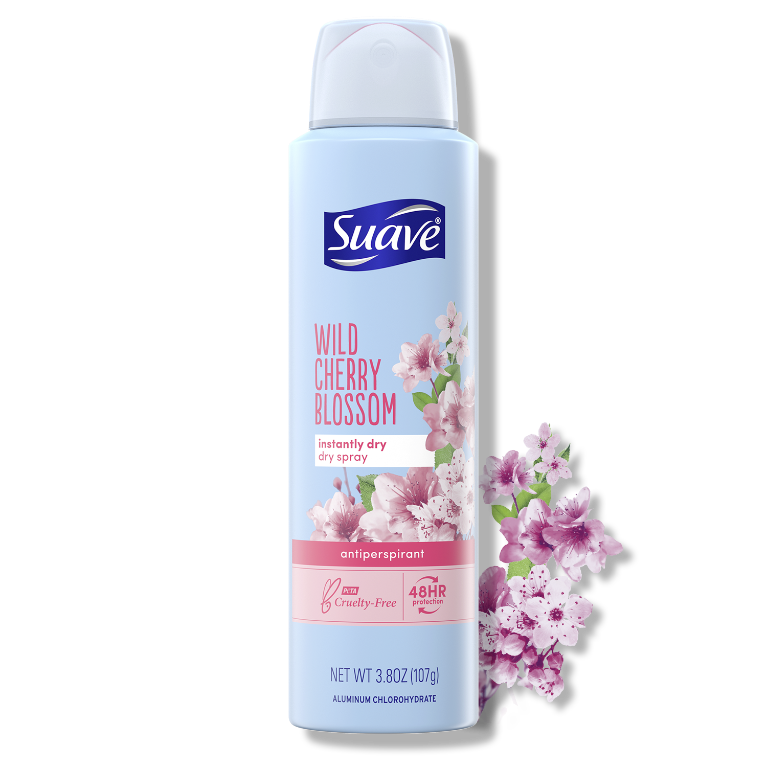 Wild Cherry Blossom Dry Spray Antiperspirant Deodorant