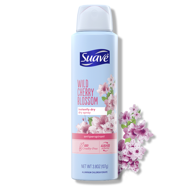 
                  
                    Wild Cherry Blossom Dry Spray Antiperspirant Deodorant
                  
                