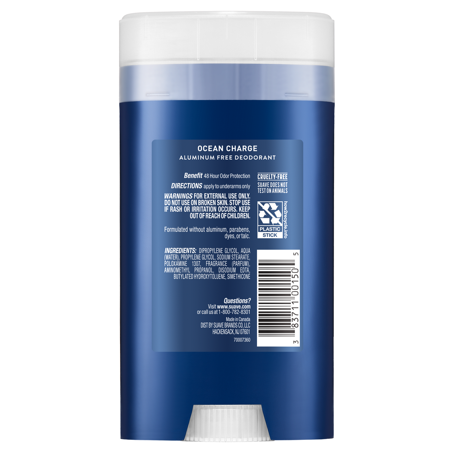 Aluminum Free Ocean Charge Men's Deodorant