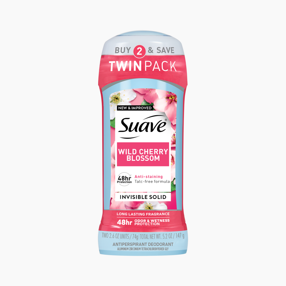 Wild Cherry Blossom Invisible Solid Antiperspirant Deodorant Stick