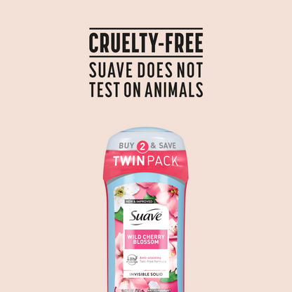 Wild Cherry Blossom Invisible Solid Antiperspirant Deodorant Stick