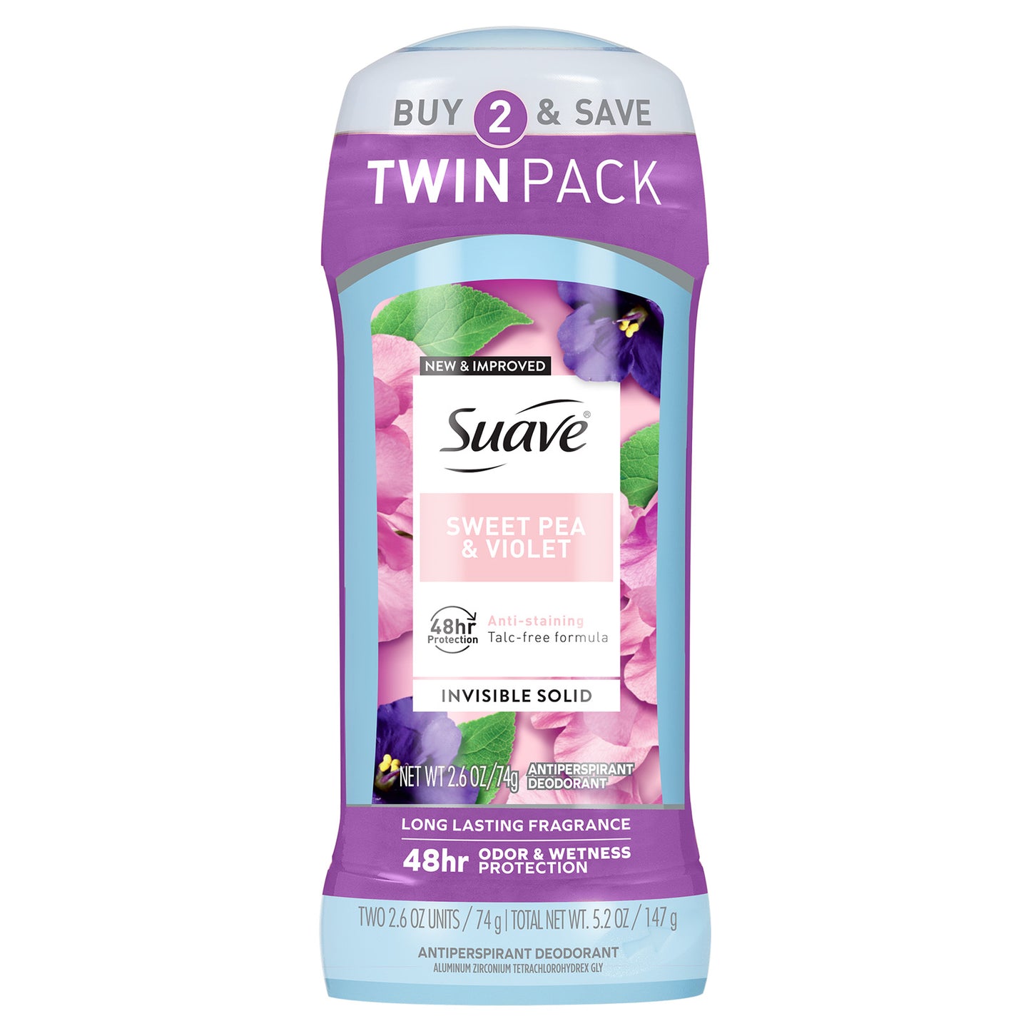 
                  
                    Sweet Pea & Violet Invisible Solid Antiperspirant Deodorant Stick
                  
                