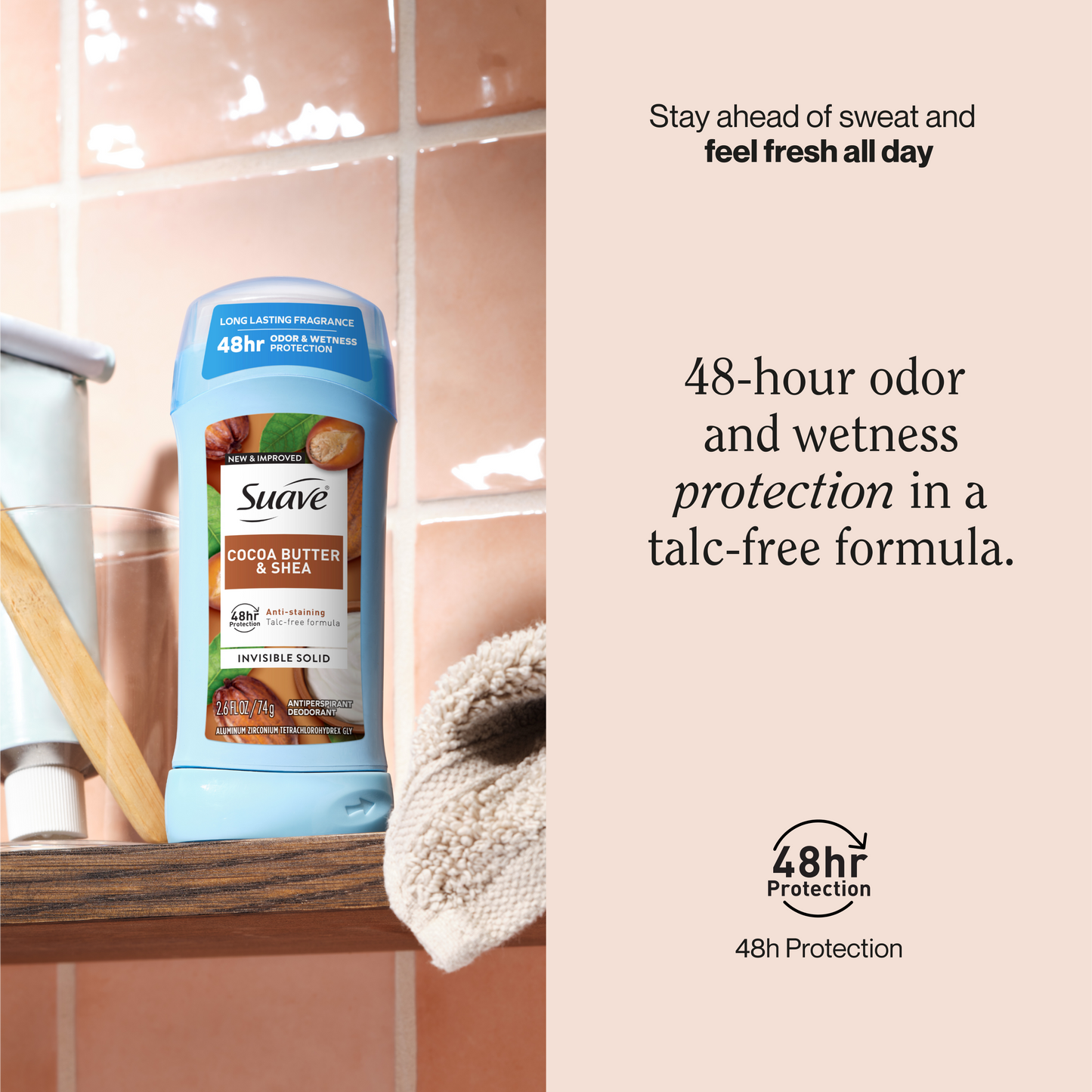
                  
                    Cocoa Butter & Shea Invisible Solid Antiperspirant Deodorant
                  
                