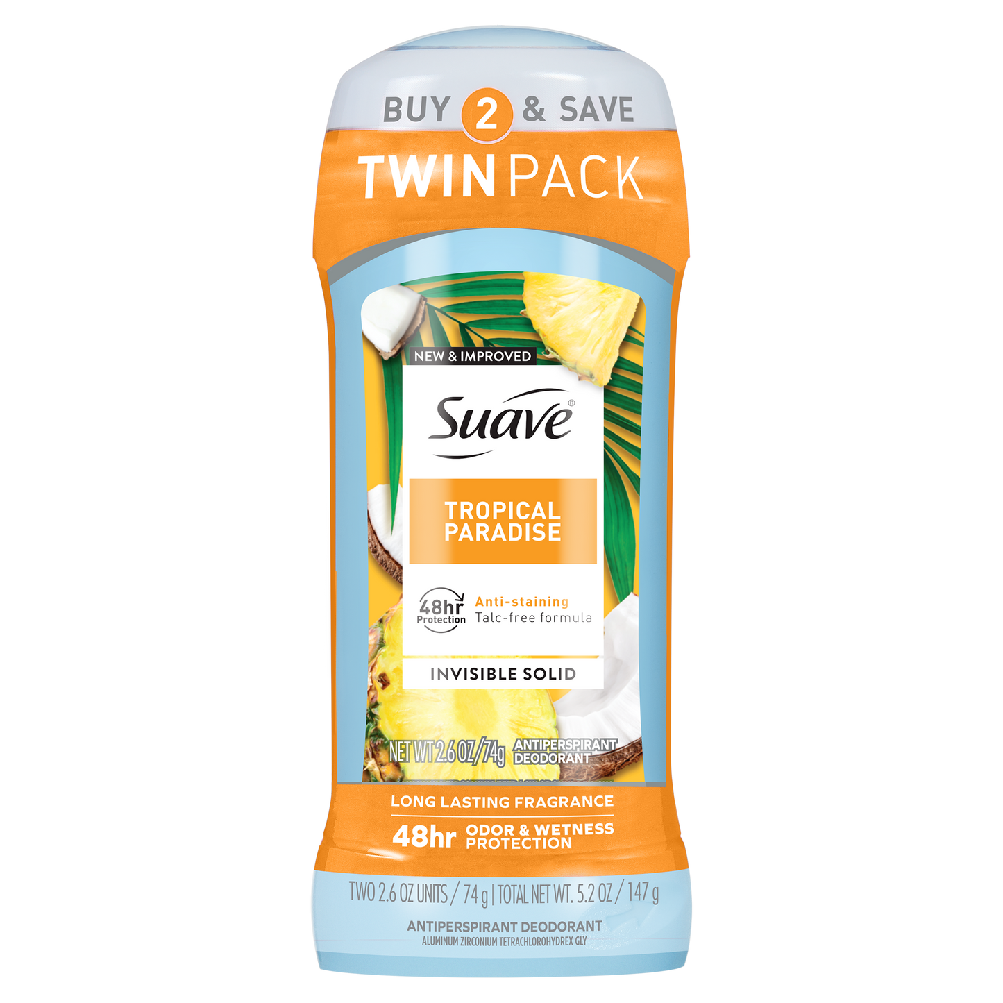 Tropical Paradise Invisible Solid Antiperspirant Deodorant Stick