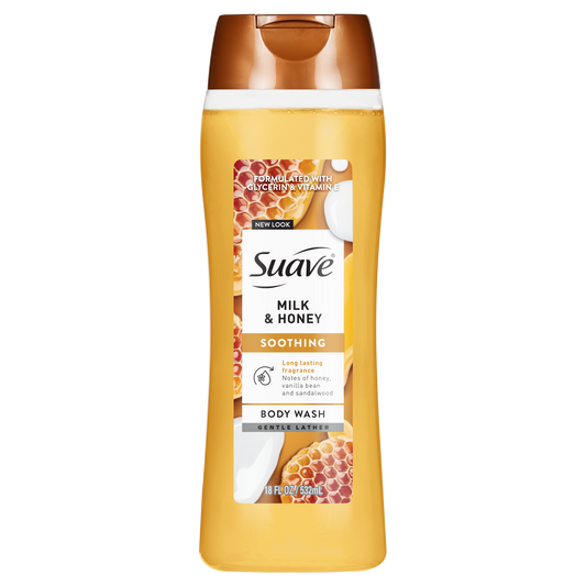 Gel de baño con leche y miel