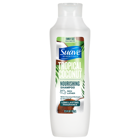 Champú de coco tropical