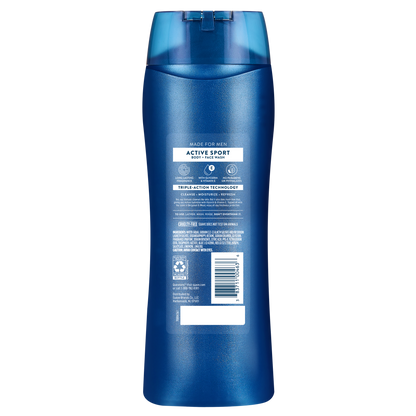 Gel de baño deportivo energizante + limpiador facial