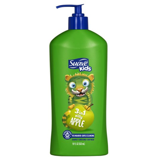 Silly Apple 3-in-1 Shampoo, Conditioner, Body Wash