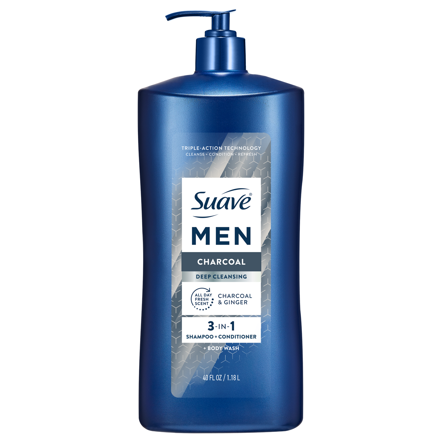 Men's Charcoal 3-in-1 Shampoo Conditioner & Body Wash