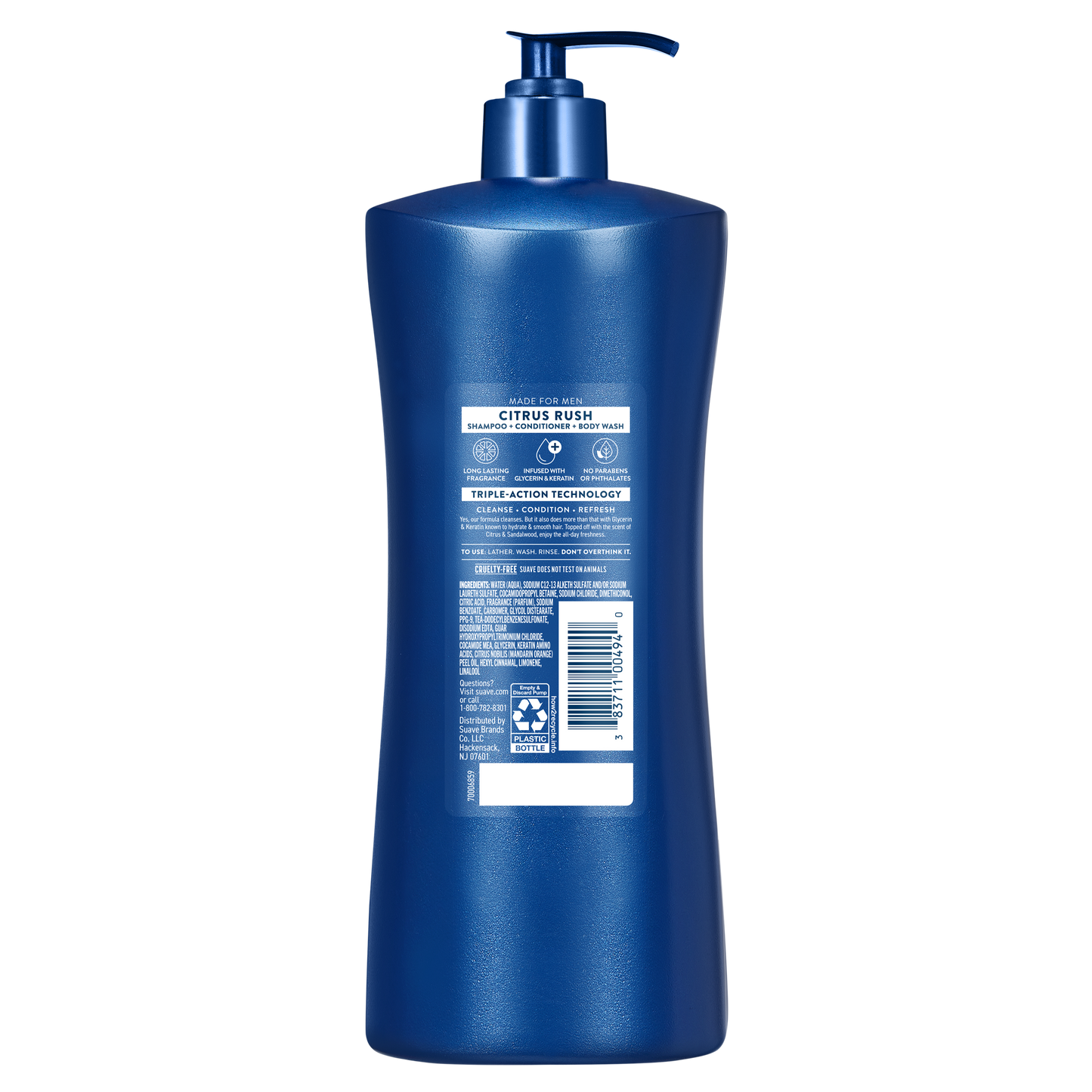 Men's Citrus Rush 3-in-1 Shampoo, Conditioner, &  Body Wash