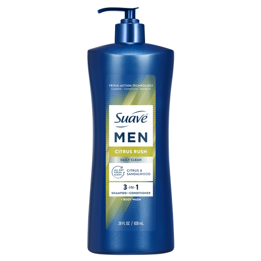 Champú, acondicionador y gel de baño 3 en 1 Citrus Rush para hombres