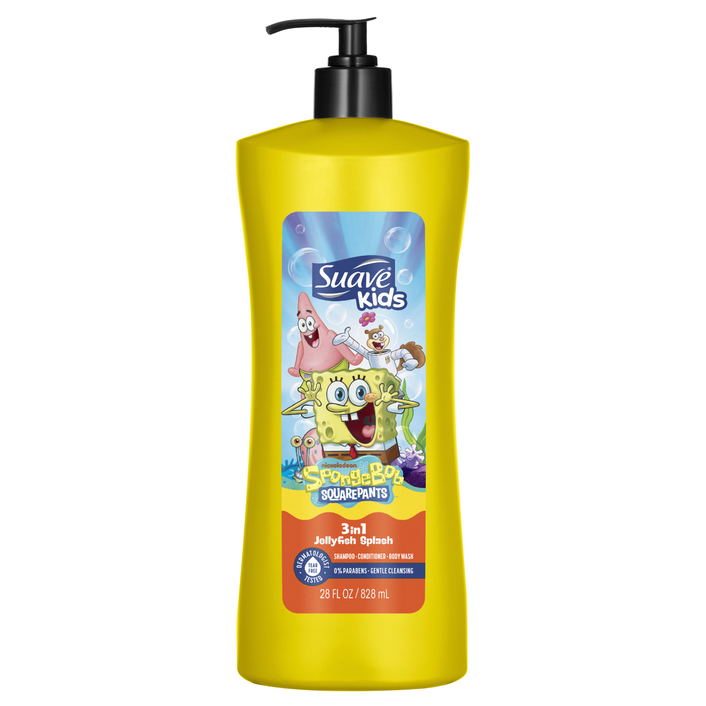 Champú y gel de baño 3 en 1 Bob Esponja Jellyfish Splash