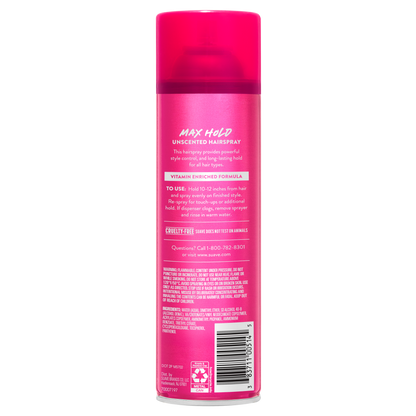 Max Hold Aerosol Unscented Hairspray