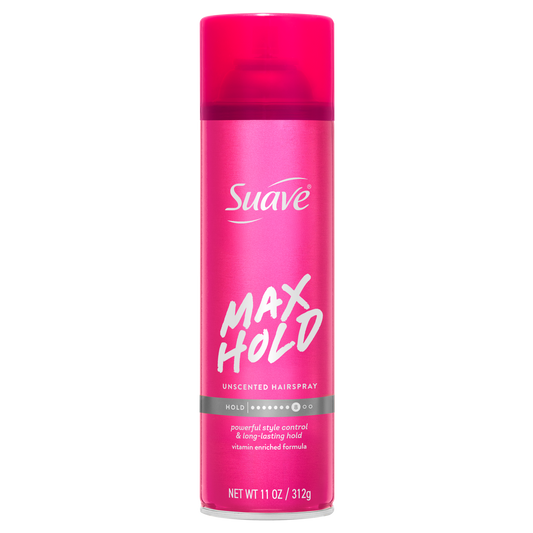 Laca para el cabello en aerosol sin perfume de máxima fijación