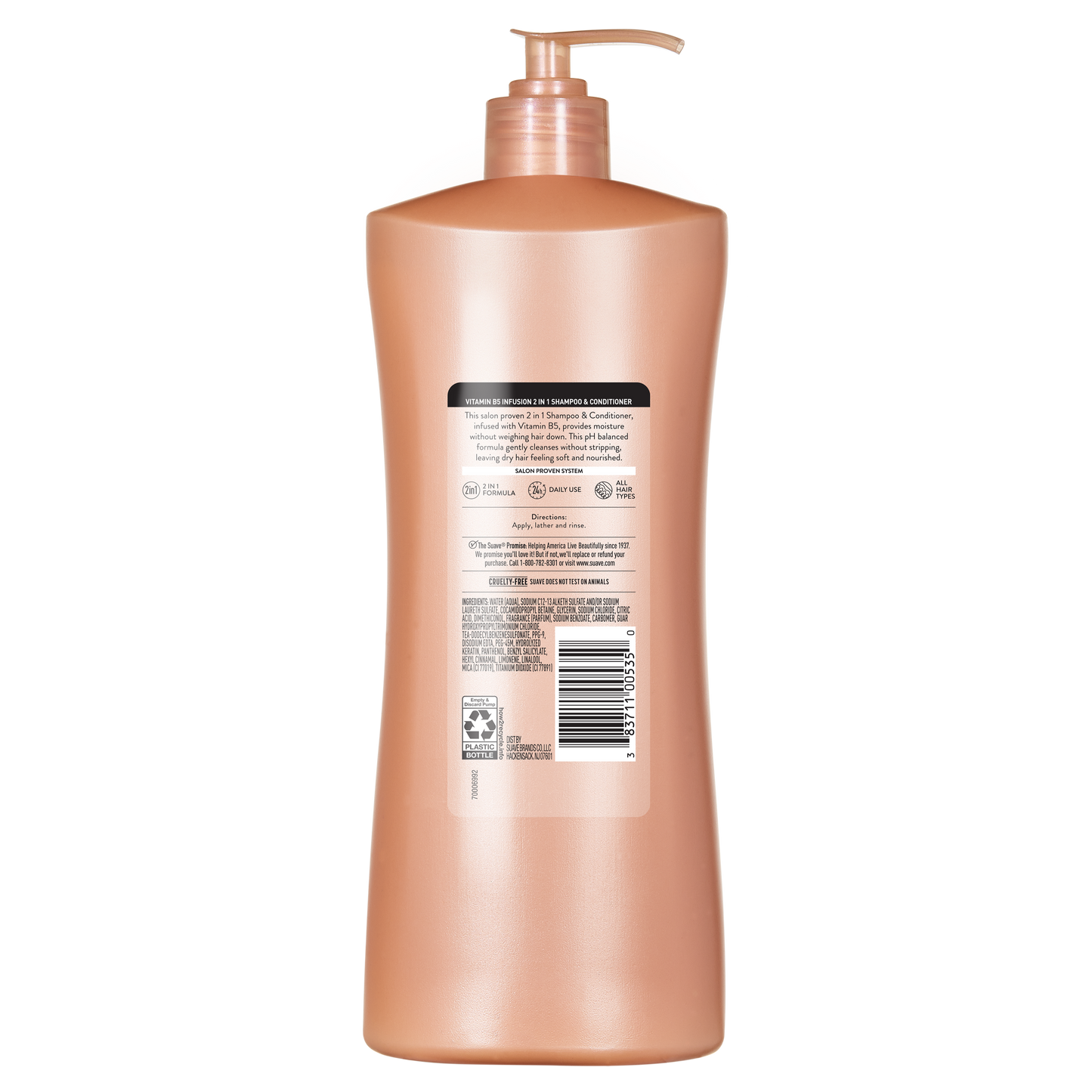 2-in-1 Shampoo & Conditioner with Vitamin B5 Infusion