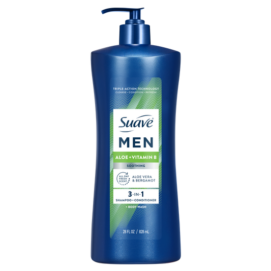 Aloe Vera & Vitamin 3-in-1 Shampoo, Conditioner, and Body Wash