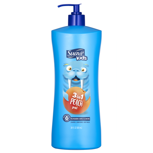 Peach 3-in-1 Shampoo, Conditioner, Body Wash