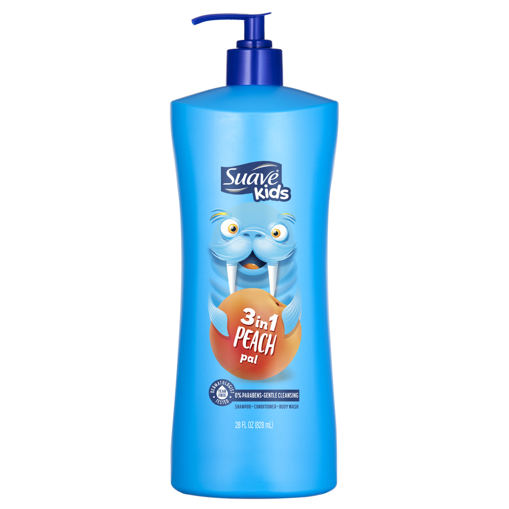 Peach 3-in-1 Shampoo, Conditioner, Body Wash | Suave® – Suave