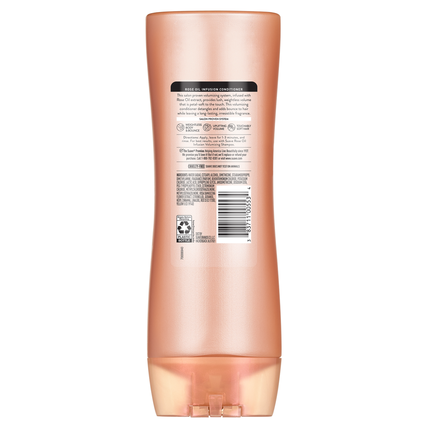 Acondicionador voluminizador con infusión de aceite de rosa