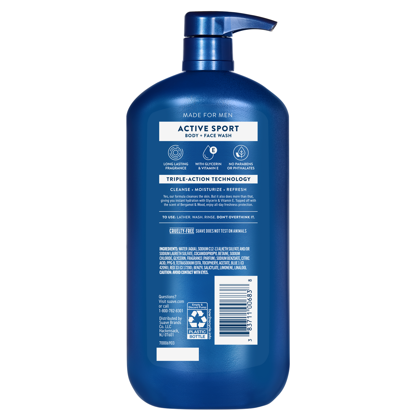 Gel de baño deportivo energizante + limpiador facial