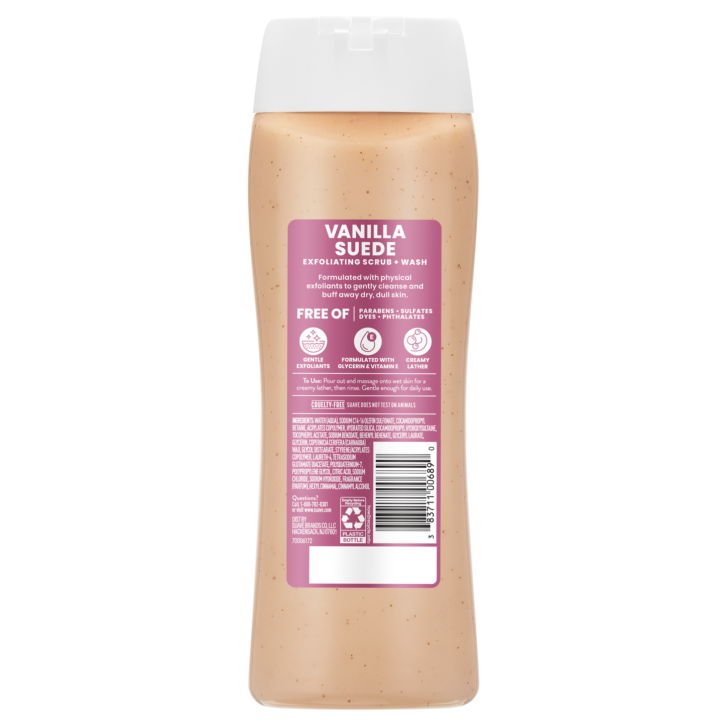Vanilla Suede Exfoliating Body Wash & Scrub