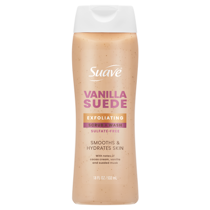 Vanilla Suede Exfoliating Body Wash & Scrub