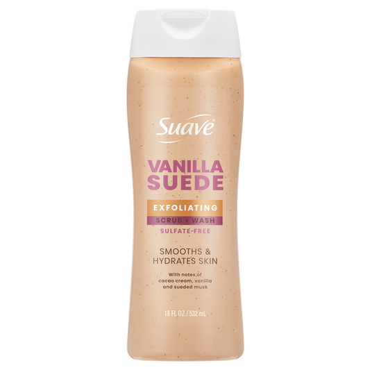 Vanilla Suede Exfoliating Body Wash & Scrub