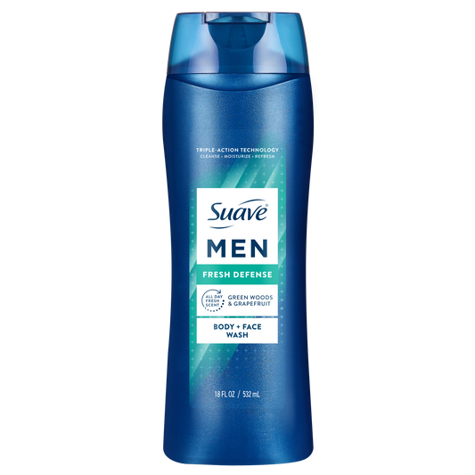 Men's Fresh Defense Body + Face Wash