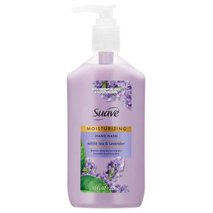 Jabón de manos hidratante de té blanco y lavanda