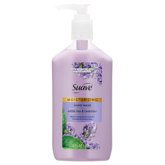 Jabón de manos hidratante de té blanco y lavanda
