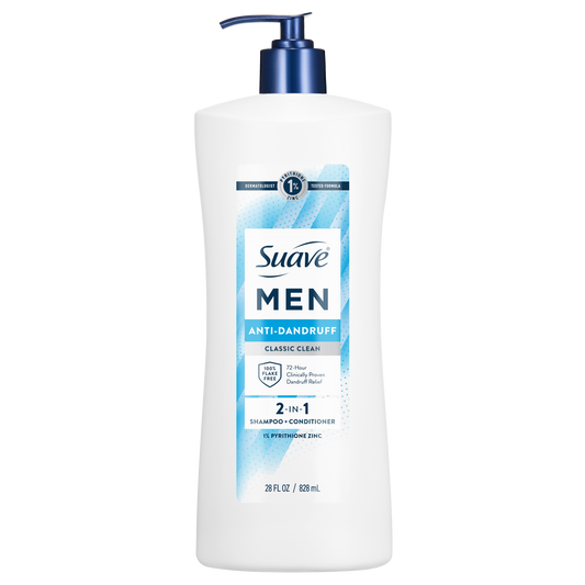 Classic Clean Men's 2-in1 Anti Dandruff Shampoo & Conditioner