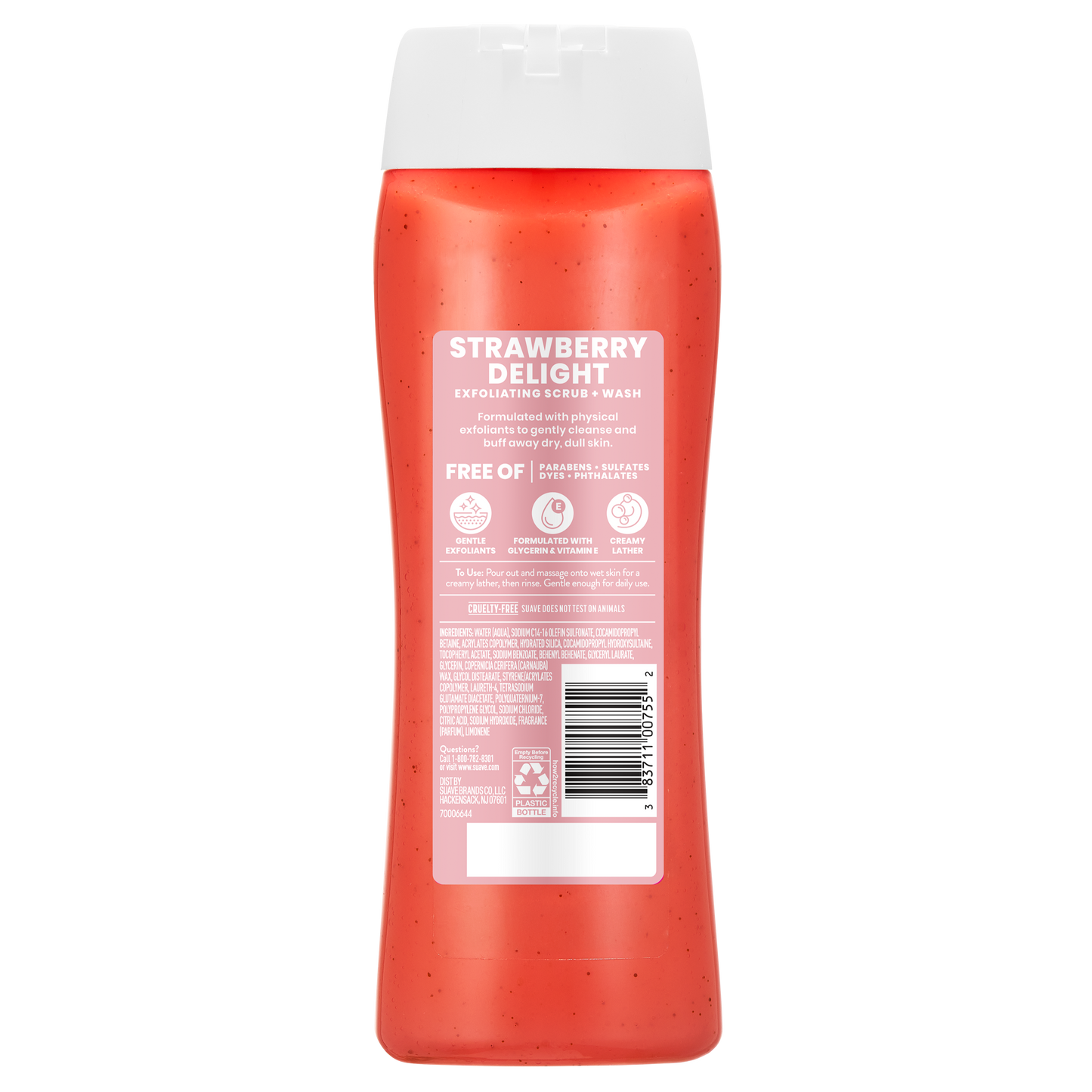 Strawberry Delight Exfoliating Body Wash & Scrub