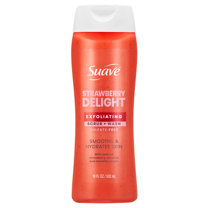 Strawberry Delight Exfoliating Body Wash & Scrub