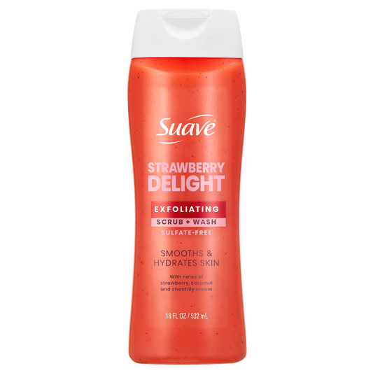 Strawberry Delight Exfoliating Body Wash & Scrub