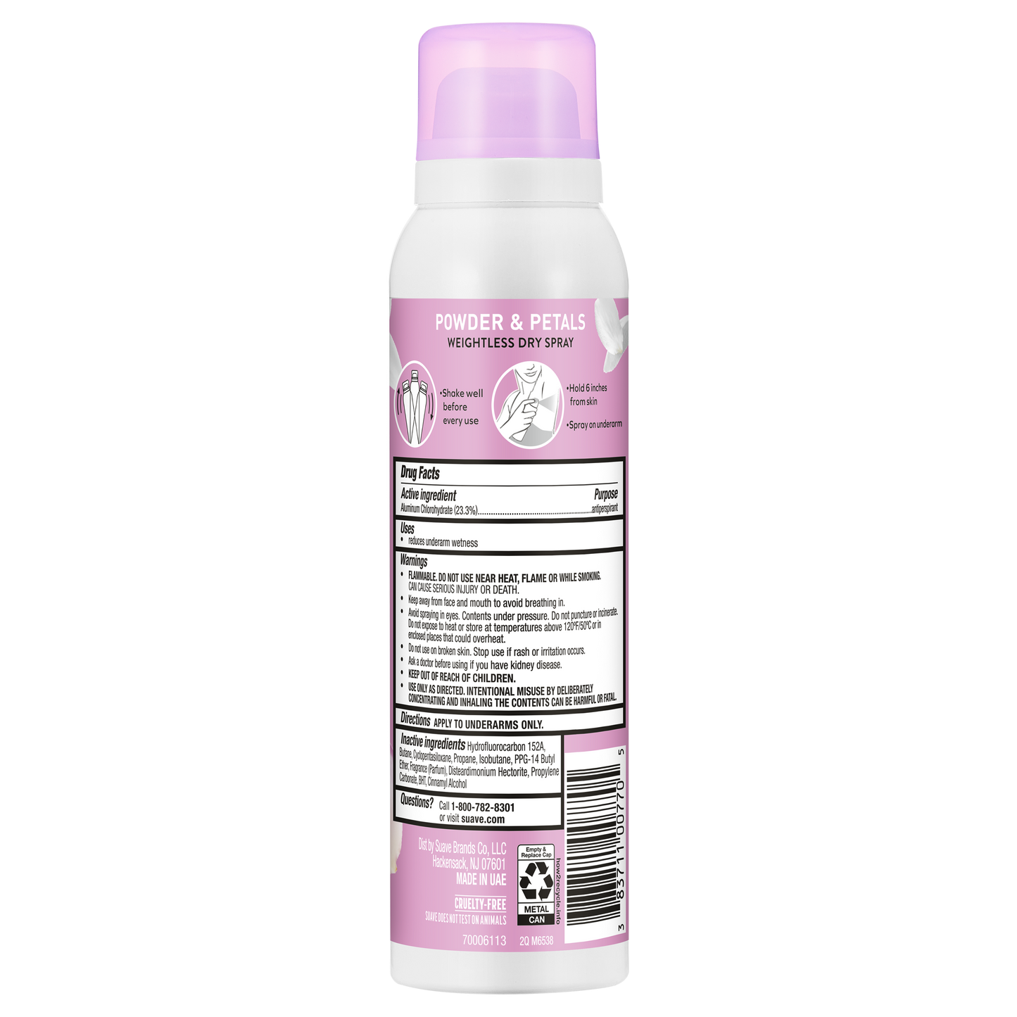 Powder & Petals Dry Spray Antiperspirant Deodorant