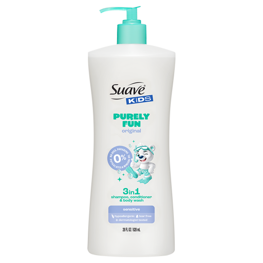 Purely Fun Moisturizing 3-in-1 Shampoo, Conditioner, Body Wash