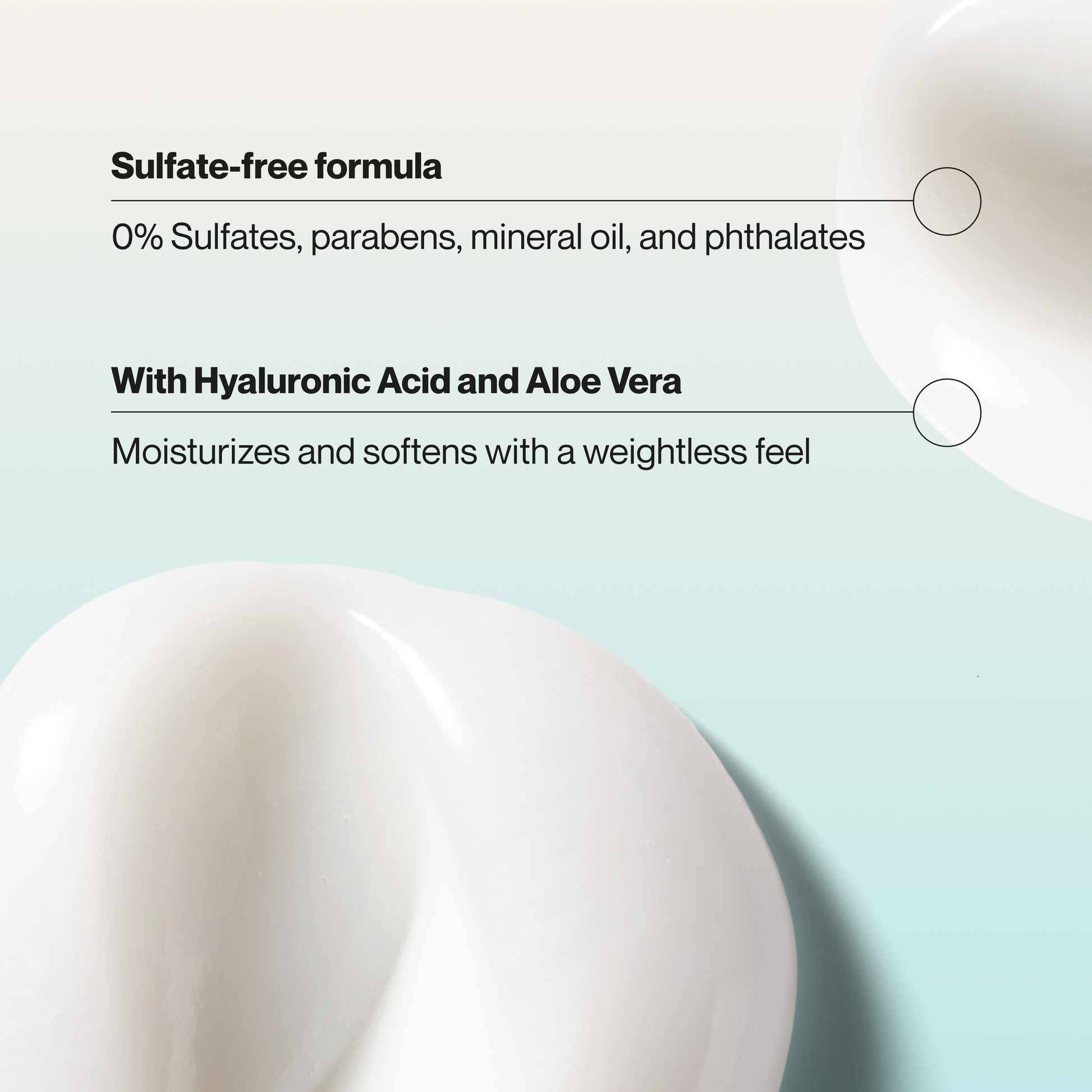 Suave Moisture Repair Sulfate-Free Conditioner with Hyaluronic Acid & Aloe Vera, Hydrates & Restores Dry, Damaged Hair