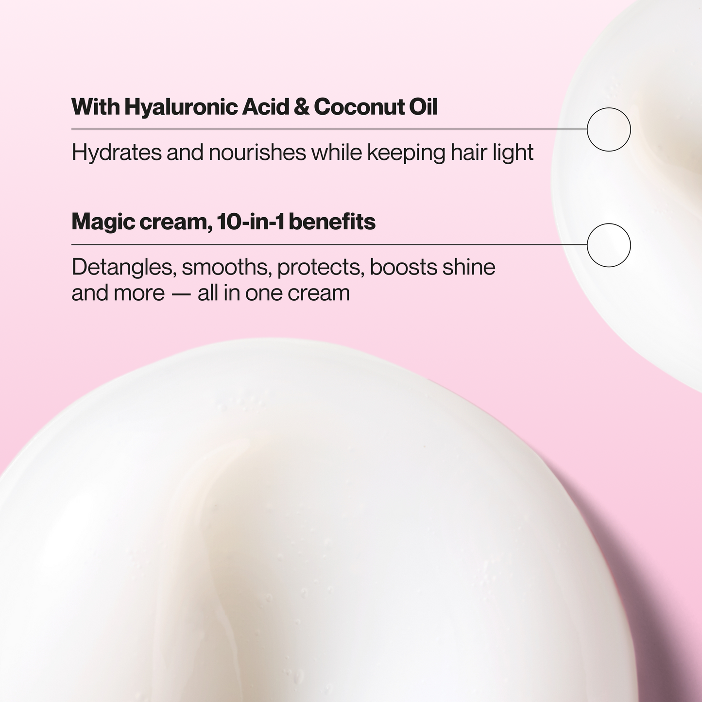 Suave All In One Magic Styling Cream For Women, Smooths, Hydrates & Nourishes Hair, Controls Frizz, Boosts Shine, Scented, All Hair Types, 9 OZ