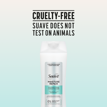 Suave Moisture Repair Sulfate-Free Conditioner with Hyaluronic Acid & Aloe Vera, Hydrates & Restores Dry, Damaged Hair