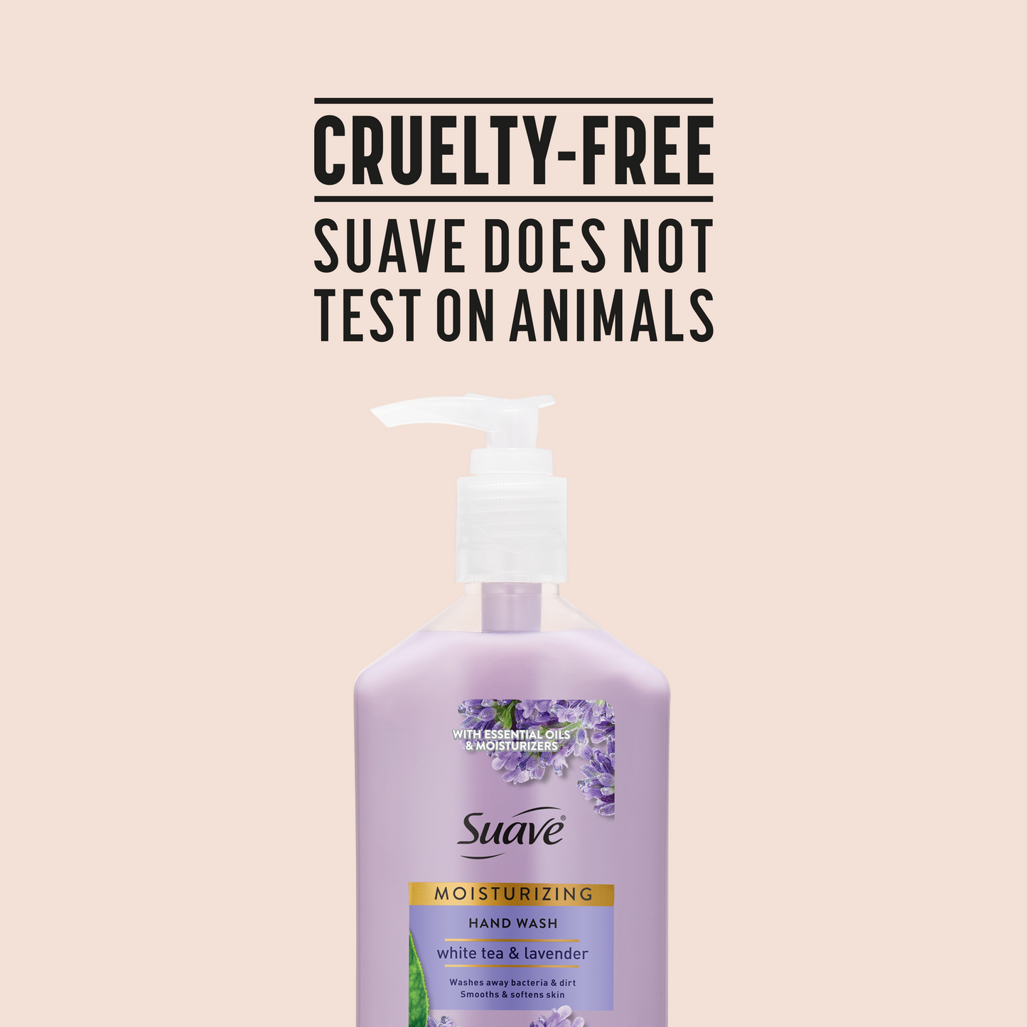 
                  
                    Suave White Tea & Lavender Hand Wash, Moisturizing, pH-Balanced Formula for Soft, Smooth Skin, 12 FL OZ
                  
                