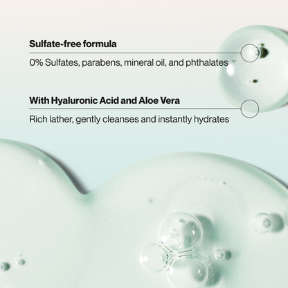 Suave Moisture Repair Sulfate-Free Shampoo with Hyaluronic Acid & Aloe Vera, Hydrates & Restores Dry, Damaged Hair