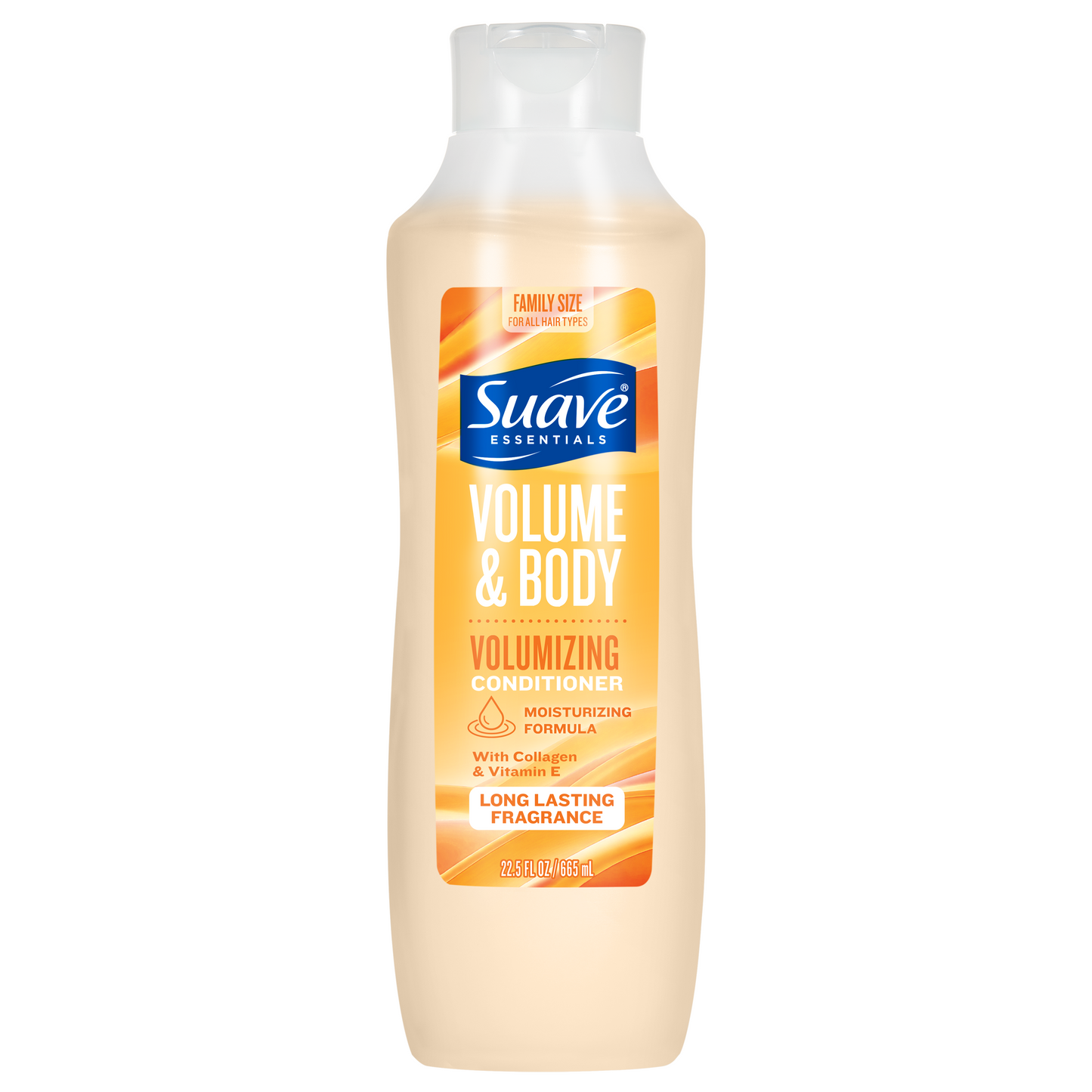 Suave Volume & Body Volumizing Conditioner with Collagen & Vitamin E Boosts Body & Fullness For All Hair Types, 22.5 FL OZ