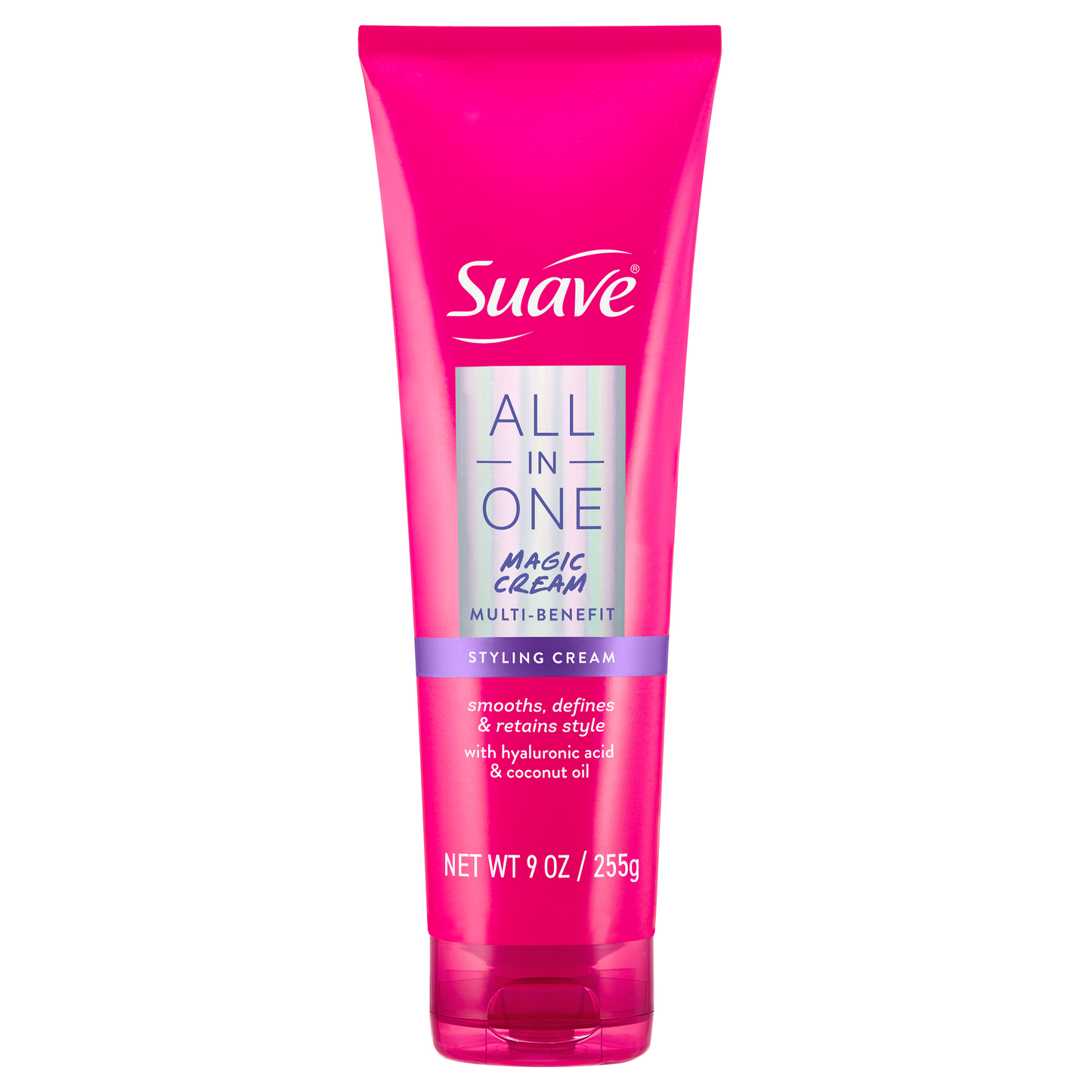 Suave All In One Magic Styling Cream For Women, Smooths, Hydrates & Nourishes Hair, Controls Frizz, Boosts Shine, Scented, All Hair Types, 9 OZ